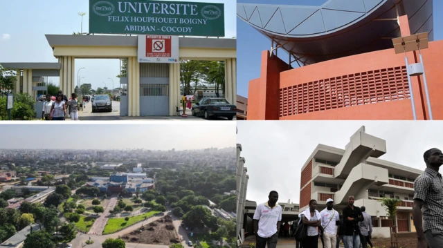 Une composition de photos d'universités 