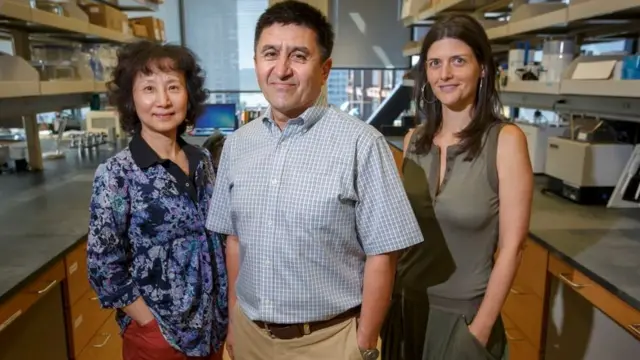 Tres de los investigadores