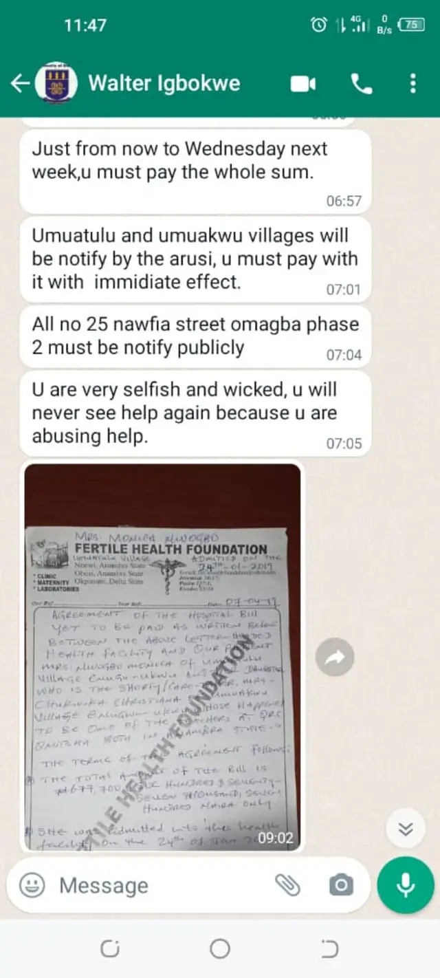 Foto Chukwuka sị na-egosi ozi iyi egwu Igbokwe zigara ya (3)