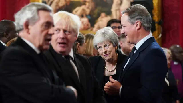 በሥነ ሥርዓቱ ላይ የተገኙት ቀድሞዎቹ ጠቅላይ ሚኒስትሮች