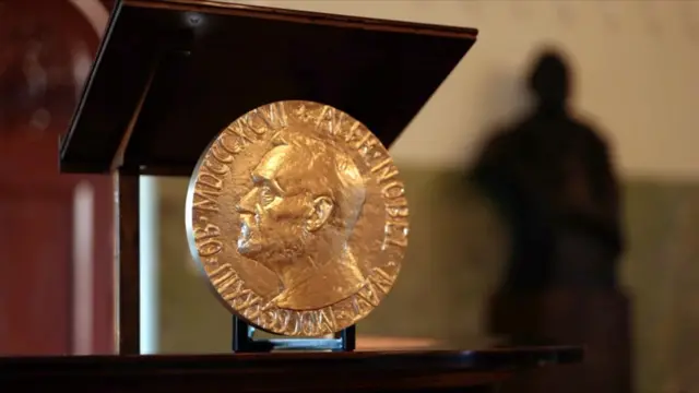 تصویری از مدال جایزه نوبل