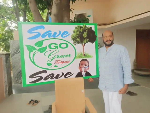 మొక్కలు నాటే 'గో గ్రీన్ తాడిపత్రి'కి జేసీ ప్రభాకర్ రెడ్డి కొత్త కోణం అందిస్తున్నారు