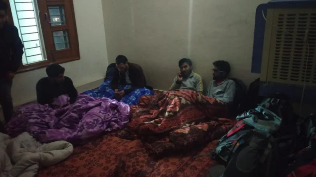 Chandigarh'ta öğrenciler için geçici barınaklar oluşturuldu.