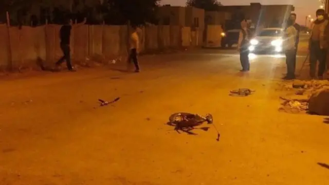 Kaza yerinde kalan Mihraç'ın parçalanmış bisikletinin görüntüsü sosyal medyada yaygın şekilde paylaşıldı