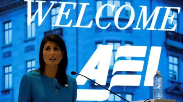 نیکی هیلی، نماینده آمریکا در سازمان ملل می‌گوید اگر دونالد ترامپ، رئیس جمهور آمریکا، پایبندی ایران به توافق هسته‌ای را تایید نکند، به معنای خروج آمریکا از برجام نیست.