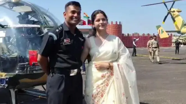 Caption- हा दिवस आपल्या होणाऱ्या पत्नीसाठी अधिक खास आणि संस्मरणीय बनवायचा होता, असं कॅप्टन भारद्वाज यांनी म्हटलं.