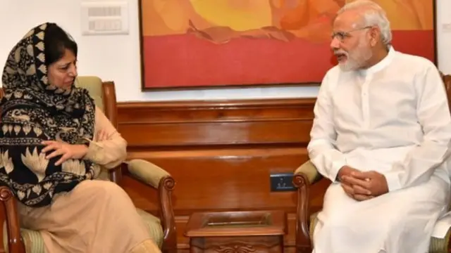 नरेंद्र मोदी और महबूबा मुफ़्ती