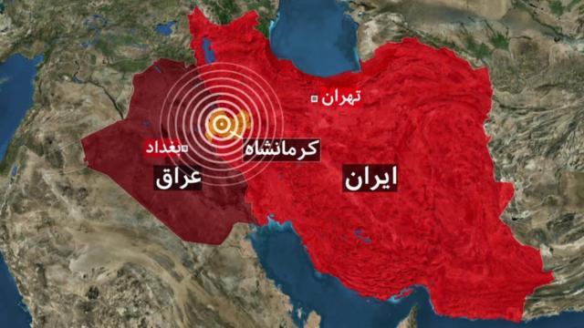 کانون زلزله در ازگله در استان کرمانشاه