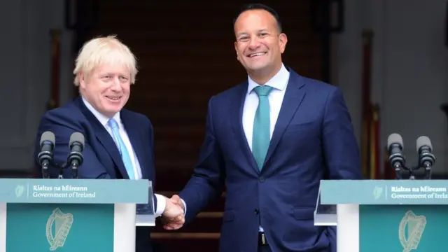 Fira ministan Birtaniya Boris Johnson da Leo Varadkar