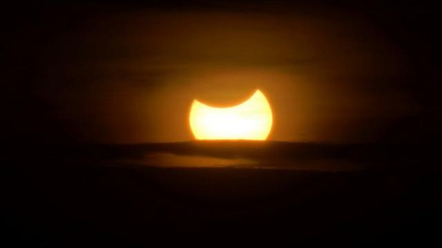 In November 2013, there was a strange hybrid eclipse like the one in the image, which was taken in Kenya