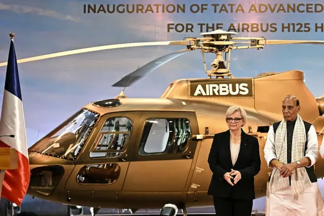 এইচ ১২৫ কারখানার ভার্চুয়াল উদ্বোধনে ভারত আর ফ্রান্সের দুই প্রতিরক্ষা মন্ত্রী