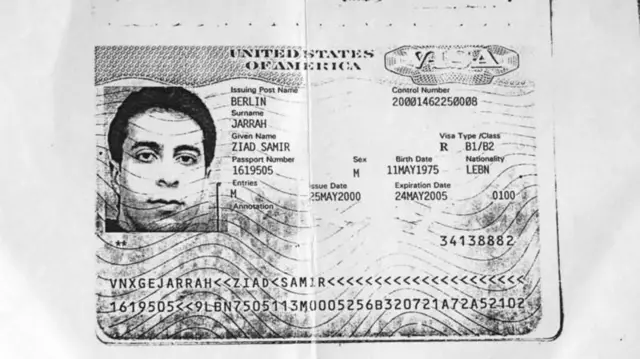 ઝિયાદ જર્રાહનો પાસપોર્ટ 