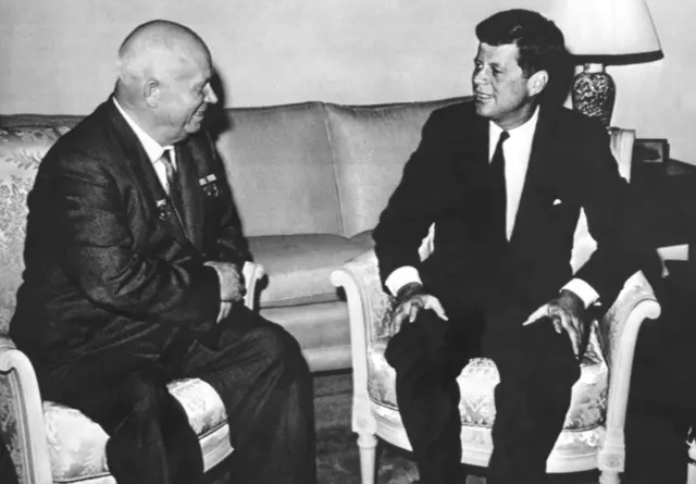 Nikita Khrushchev e J.F.Kennedy