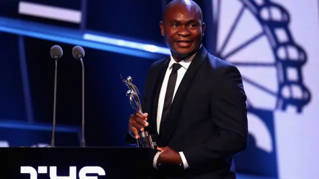 Francis Kone family member collect Fair Play Award from FIFA for London