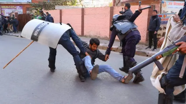 नेपाल प्रदर्शनकारी