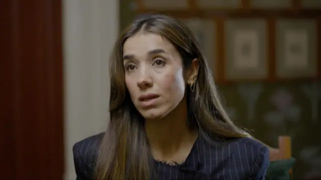 Nadia Murad, umwe mu bahawe agashimwe kitiriwe Nobel.