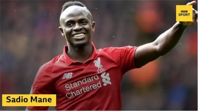 Sadio Mané est le meilleur attaquant de la Premier League avec 18 buts, après l'Egyptien Mohamed Salah et l'Argentin Sergio Aguero.