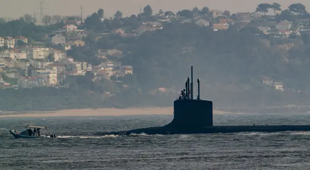 غواصة من فئة فرجينيا في 29 يناير/كانون الثاني 2024
