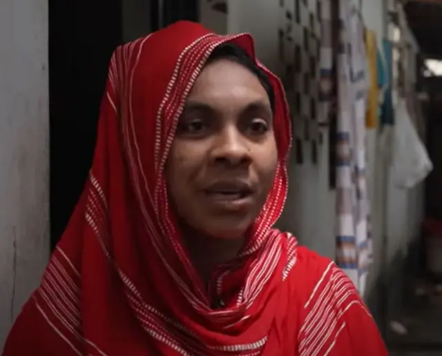 গার্মেন্টস থেকে কাজ হারানো নাসিমা