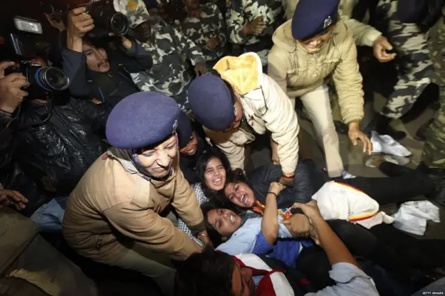 निर्भया मामले के बाद हुए विरोध प्रदर्शन का एक दृश्य