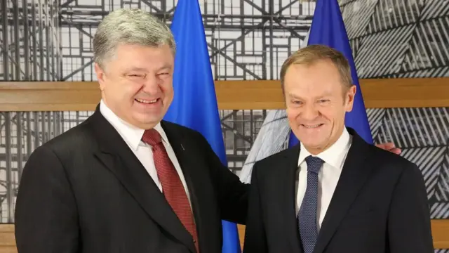 Петр Порошенко и Дональд Туск