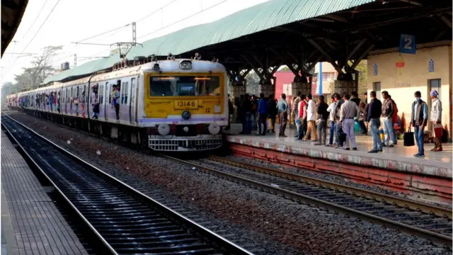 ভারতের একটি ট্রেন স্টেশনের চিত্র