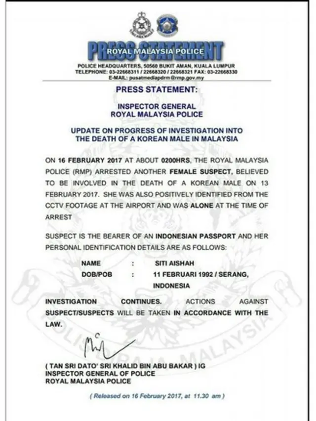 SIti AIshah Korea Utara