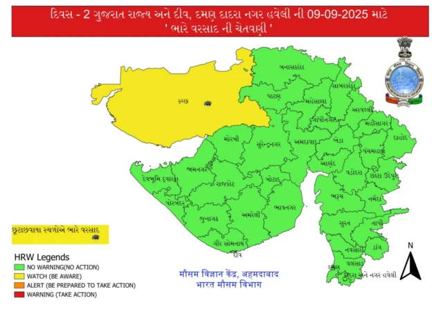 બીબીસી ગુજરાતી હવામાન વરસાદ ચોમાસું ઉત્તર ગુજરાત બનાસકાંઠા સૌરાષ્ટ્ર કચ્છ વેધર અપડેટ 