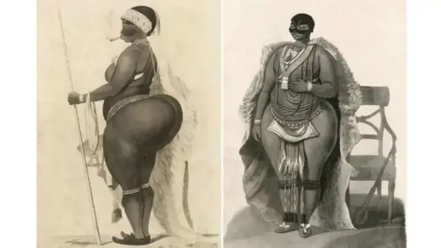 Figura de uma mulher negra com vários adereços no corpo