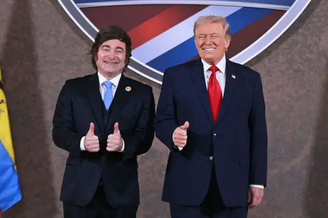 Javier milei e Donald Trump