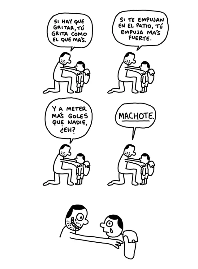 Caricatura de Javirroyo sobre los mensajes a los niños