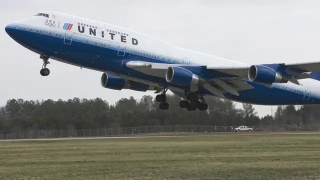 Un avión de United Airlines.