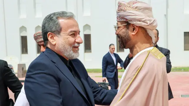 دیدار بدر البوسعیدی و عباس عراقچی در مسقط
