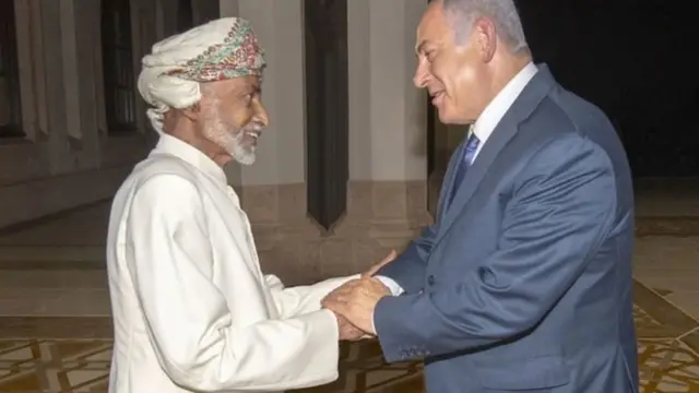 नेतन्याहू के साथ क़ाबूस