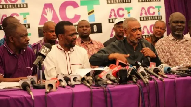 Maalim Seif na Wanachama wakuu wa ACT Wazalendo Tanzania