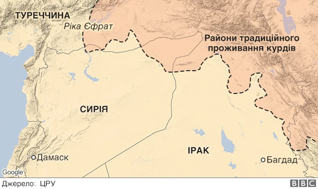 курди на мапі