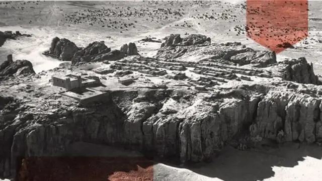Acoma, vue d'en haut sur cette photo de 1927, était l'une des villes les plus importantes de la région à l'arrivée des Européens.