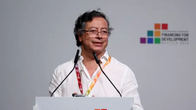Kolumbijski predsednik Gustavo Petro