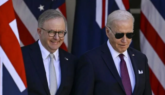 अक्टूबर में ऑस्ट्रेलियाई प्रधानमंत्री अल्बानीज़ और अमेरिकी राष्ट्रपति जो बाइडन