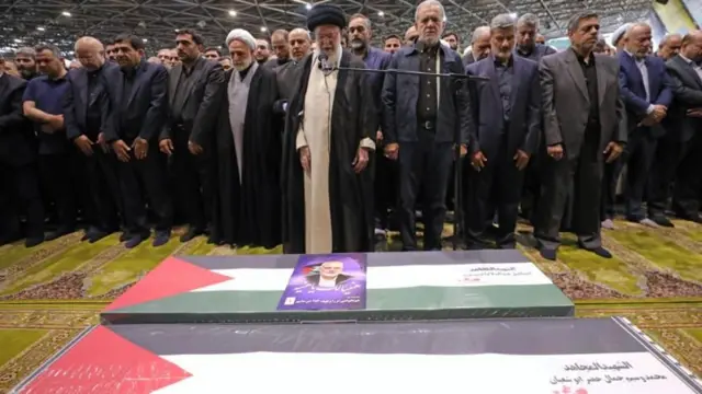 ਹਾਨੀਏ ਦੀ ਅੰਤਿਮ ਦੁਆ ਇਜ਼ਰਾਈਲ ਦੇ ਸਿਰਮੌਰ ਆਗੂ ਅਨਾਇਤਉਲ੍ਹਾ ਖੁਮੈਨੀ ਨੇ ਪੜ੍ਹੀ।