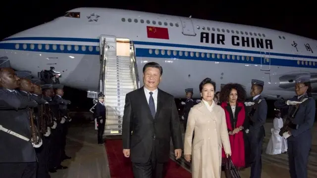 7月23日，國家主席習近平抵達比勒陀利亞