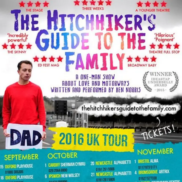 Afiche del espectáculo "La Guía del Viajero a la Familia"