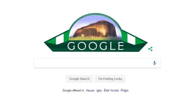 Google website wey dem take follow jolly with Nigeria independence day
