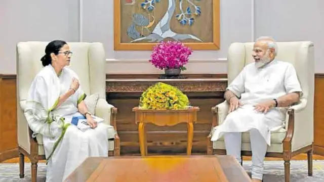 'பிரதமர் மோதியுடன் மம்தா பானர்ஜி சந்திப்பு'