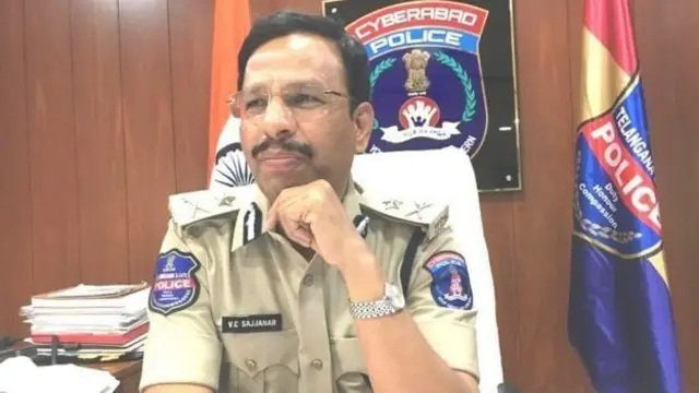 சைபராபாத் போலீஸ் ஆணையர் வி.சி. சஜநார்
