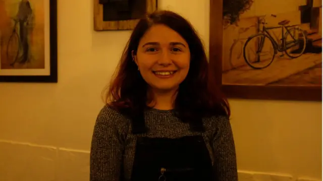 KATÜ öğrencisi Havva Gümüşkaya.