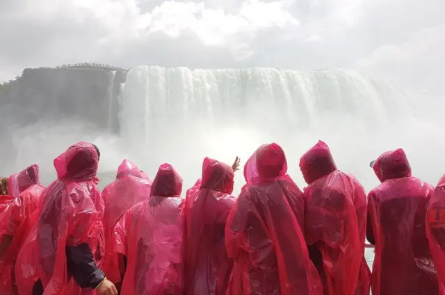 People near Niagara Falls
