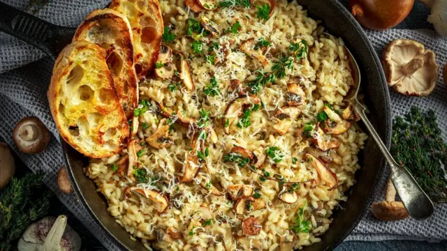 Risotto con setas porcini