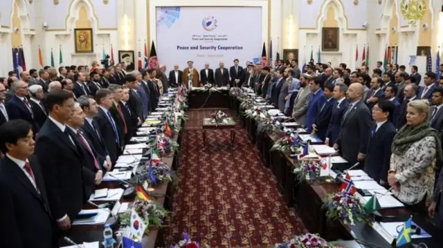 ایران، پاکستان، آمریکا و بریتانیا و نمایندگانی از سازمان ملل در نشست بین‌المللی کابل حضور دارند