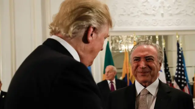 Donald Trump e Michel Temer